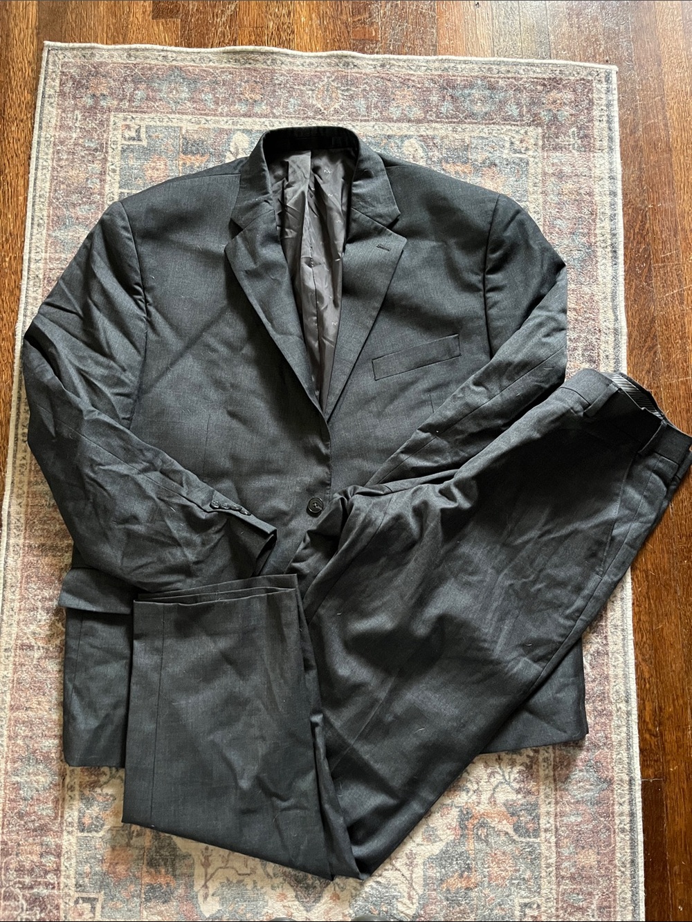 Michael Kors Men's Black Two-Piece Suit Jacket and Pants